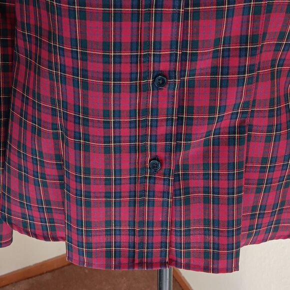 NWOT Pendleton Tartan Plaid Wool Shirt in Red and Black. Holiday - Picture 3 of 11
